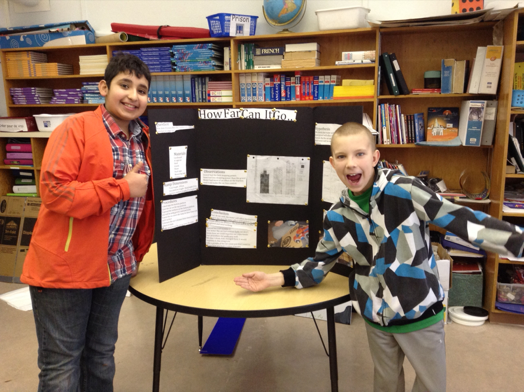 Science fair projects! Terrific job everyone. I am very impressed ...